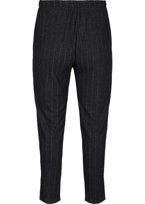 ZIZZI WYGODNE DRESOWE CZARNE SPODNIE PRĄŻKI 071B