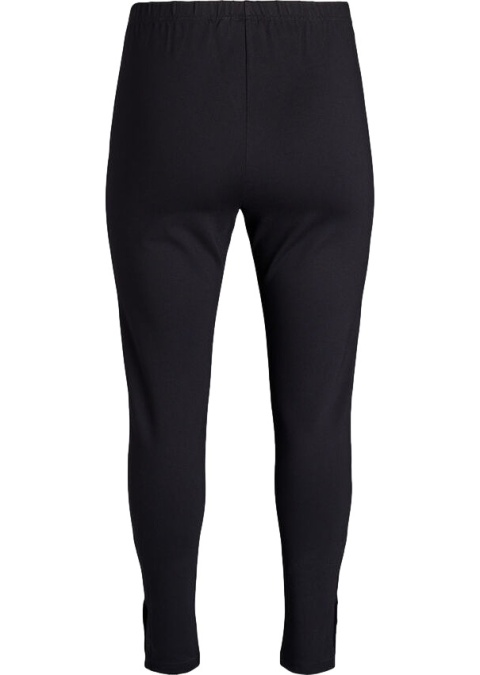 ZIZZI CZARNE KLASYCZNE LEGGINSY DETALE GUZIKI 232D