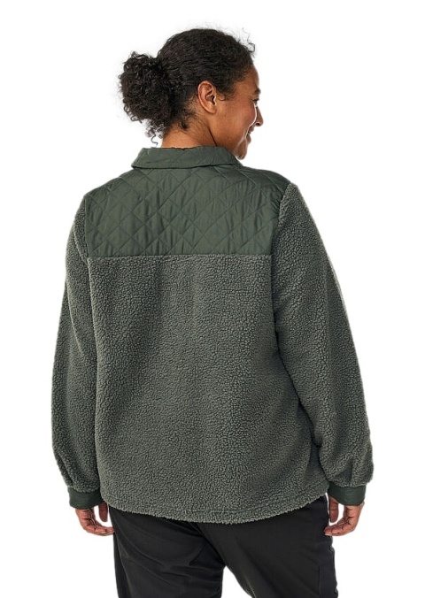 ZIZZI ZIELONA KURTKA POLAROWA PIKOWANE DETALE 012J