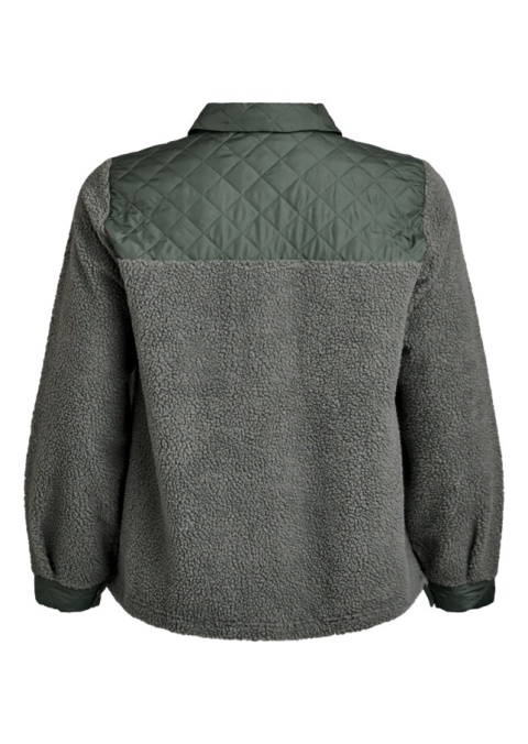 ZIZZI ZIELONA KURTKA POLAROWA PIKOWANE DETALE 012J