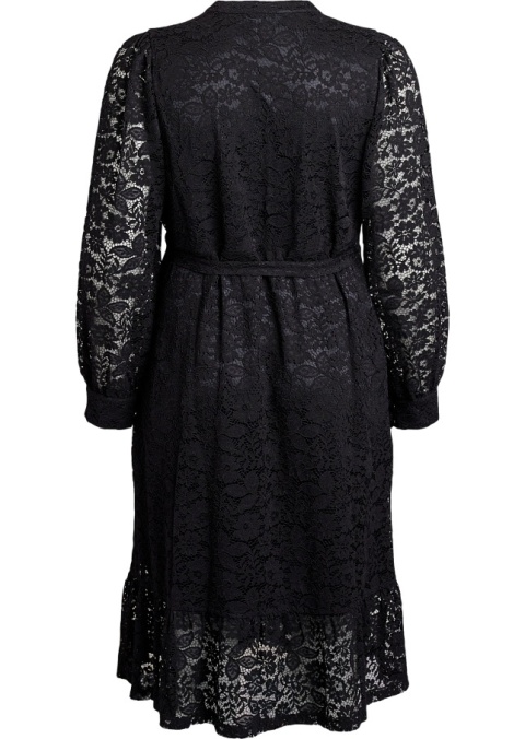 ZIZZI ELEGANCKA CZARNA SUKIENKA KORONKOWA 401AW