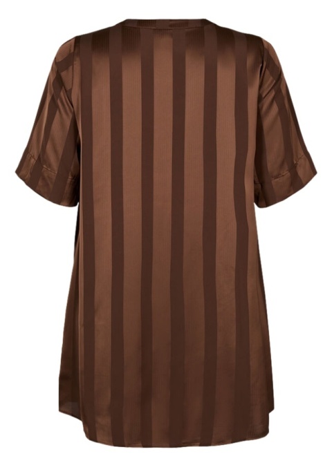 ZIZZI ELEGANCKA BRĄZOWA TUNIKA SUKIENKA PASY 174A