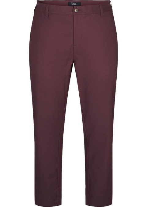 ZIZZI ELEGANCKIE BORDOWE PROSTE SPODNIE 014B