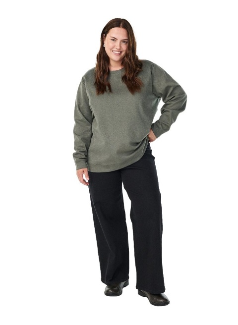 ZIZZI KLASYCZNA ZIELONA JEDNOLITA BLUZA 061A