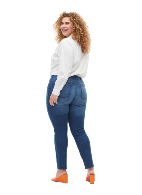 ZIZZI NIEBIESKIE SPODNIE JEANSY SLIM FIT N82 009D