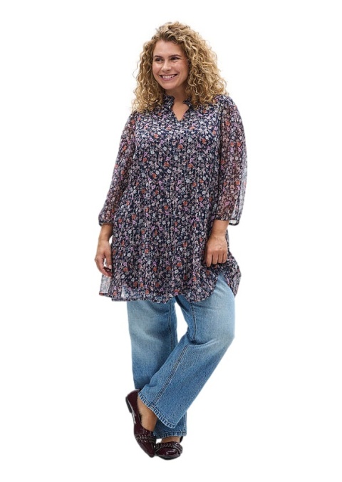 ZIZZI PIĘKNA TUNIKA KWIATY 179A