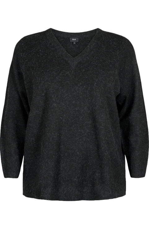 ZIZZI UROCZY CZARNY SWETER 176A