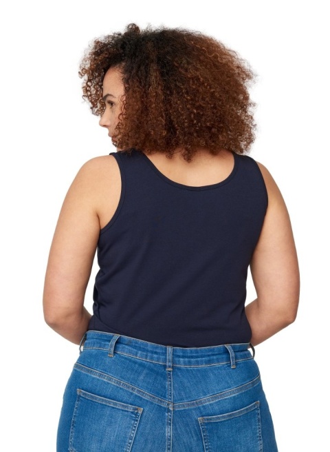 ZIZZI WSPANIAŁY GRANATOWY TOP NADRUK 098HW