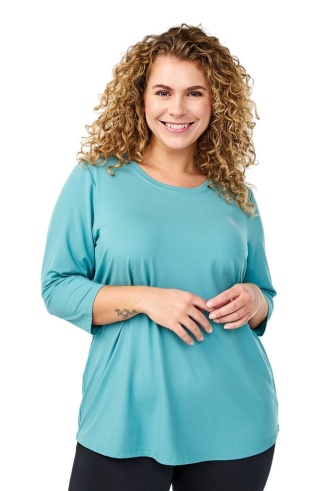 ZIZZI WYGODNA TURKUSOWA SPORTOWA BLUZKA 053D
