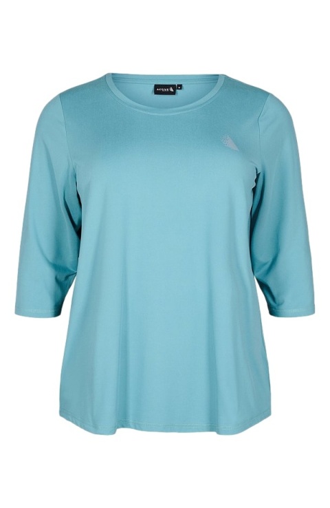 ZIZZI WYGODNA TURKUSOWA SPORTOWA BLUZKA 053D