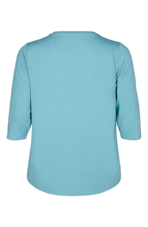 ZIZZI WYGODNA TURKUSOWA SPORTOWA BLUZKA 053D