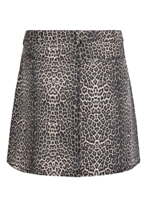 ZIZZI WYGODNA BRĄZOWA SPÓDNICA PANTERKA 076N