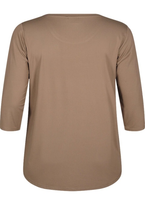 ZIZZI WYGODNA BEŻOWA SPORTOWA BLUZKA 053D