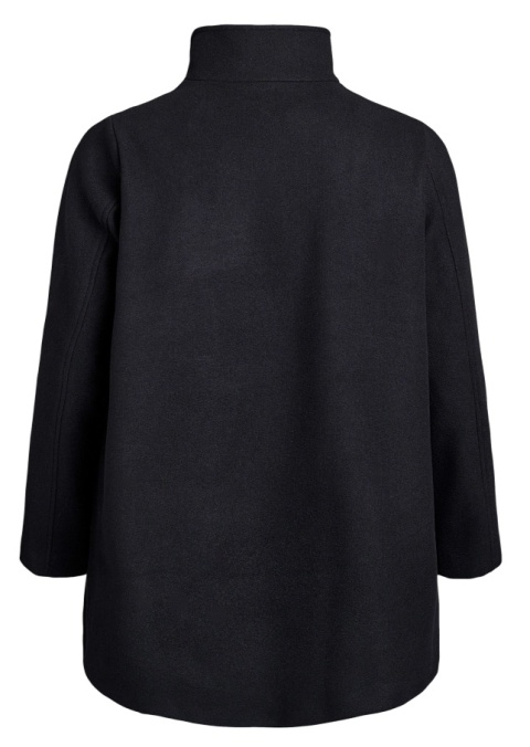 ZIZZI CZARNY DWURZĘDOWY KRÓTKI PŁASZCZ 465A