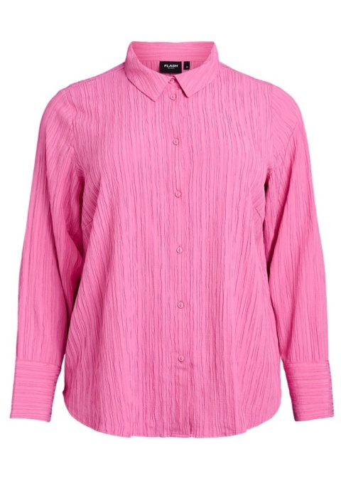 ZIZZI UROCZA RÓŻOWA KOSZULA STRUKTURA 063A