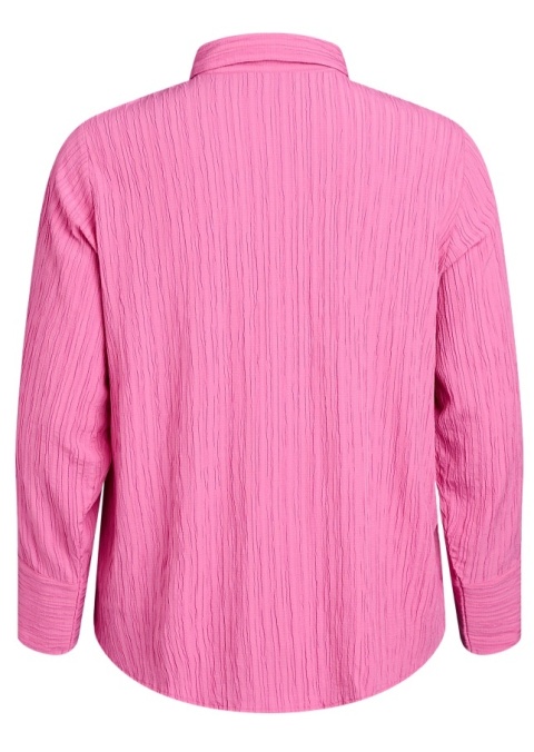 ZIZZI UROCZA RÓŻOWA KOSZULA STRUKTURA 063A