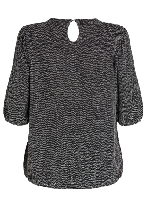 ZIZZI ELEGANCKA CZARNA BROKATOWA BLUZKA 277G