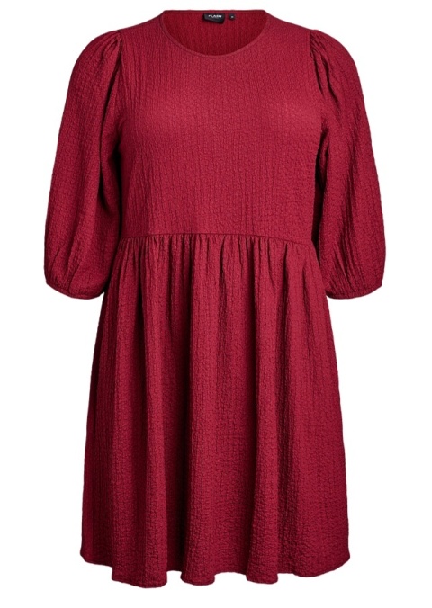 ZIZZI CZERWONA SUKIENKA ODCINANA STRUKTURA 059C