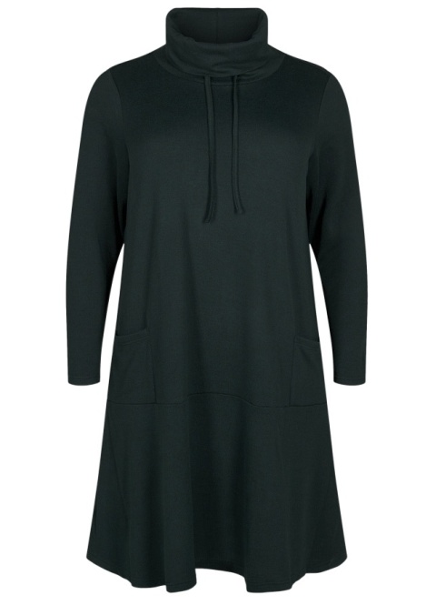 ZIZZI ZIELONA DZIANINOWA SUKIENKA GOLF 071Q