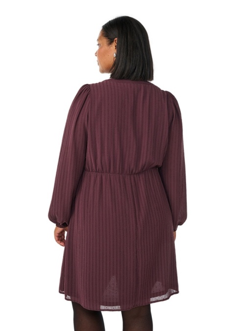 ZIZZI ELEGANCKA ODCINANA BORDOWA SUKIENKA PASKI 211B