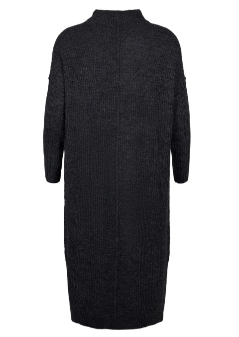 ZIZZI DŁUGA SZARA SUKIENKA DZIANINOWA ROZCIĘCIA 249A