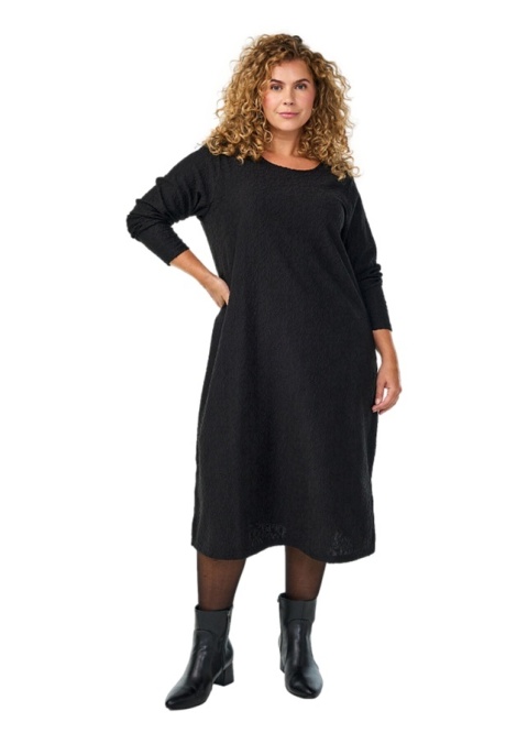 ZIZZI ELEGANCKA CZARNA SUKIENKA WZÓR 704A