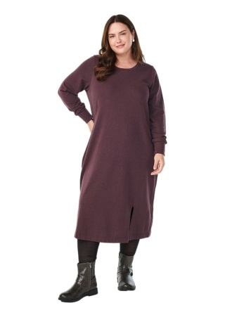 ZIZZI WYGODNA FIOLETOWA SUKIENKA DRESOWA 145A
