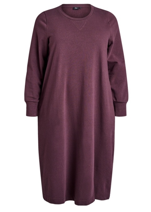 ZIZZI WYGODNA FIOLETOWA SUKIENKA DRESOWA 145A