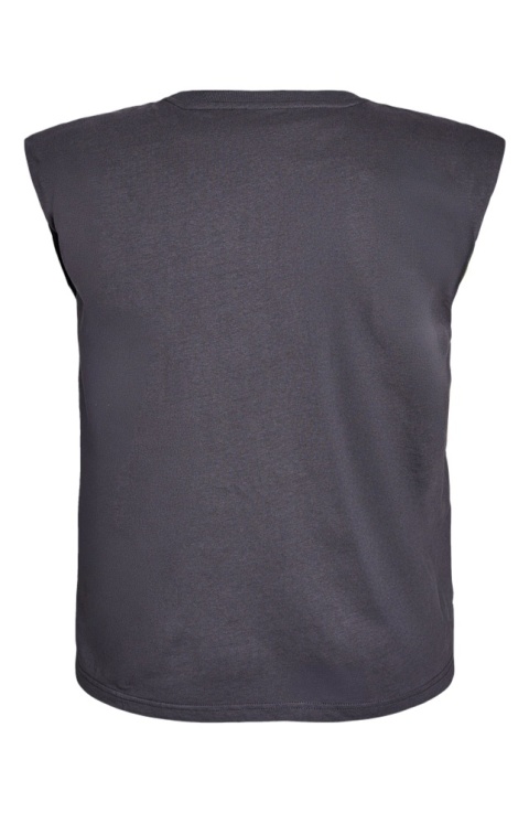 ZIZZI MODNA BLUZKA BEZ RĘKAWÓW TOP CIEMNOSZARA 326A