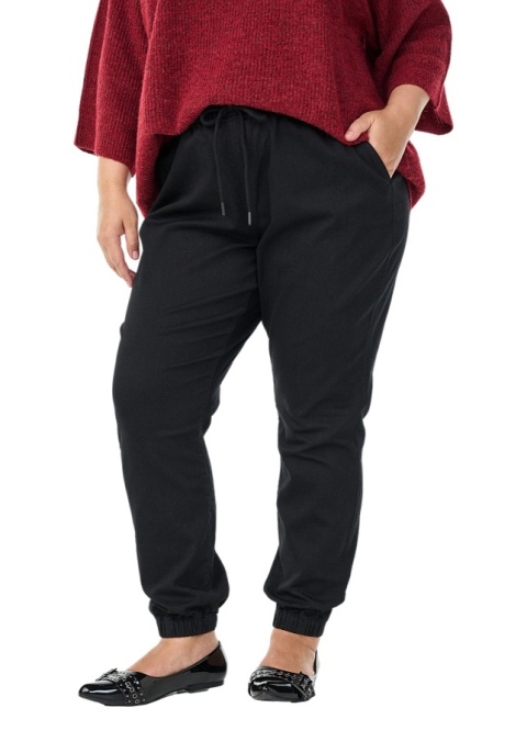 ZIZZI JEANSOWE CZARNE SPODNIE JOGGERY 066B