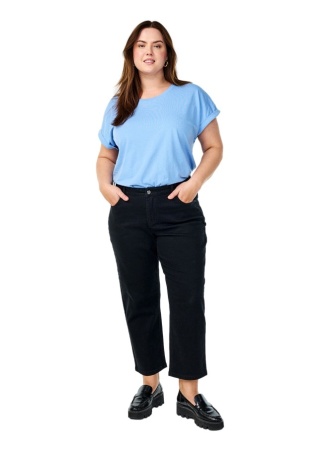 ZIZZI CZARNE JEANSY SPODNIE PROSTA NOGAWKA 996C