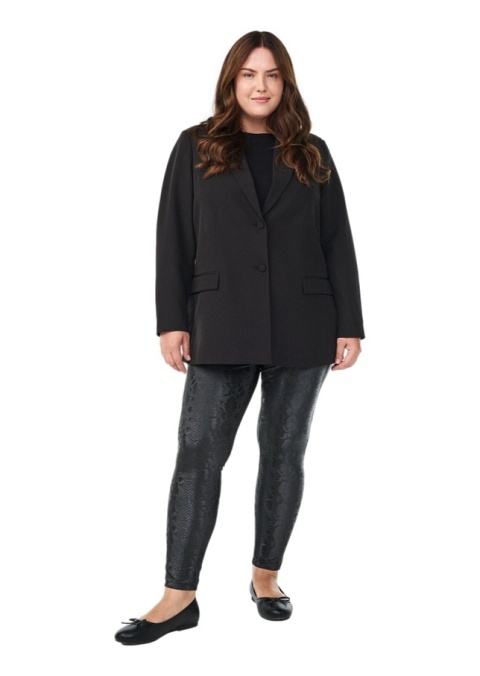 ZIZZI CZARNE EKO LEGGINSY WĘŻOWY WZÓR 600A