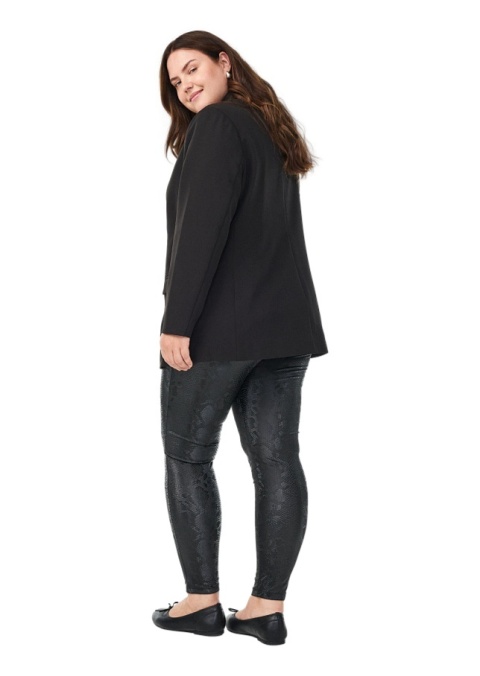 ZIZZI CZARNE EKO LEGGINSY WĘŻOWY WZÓR 600A