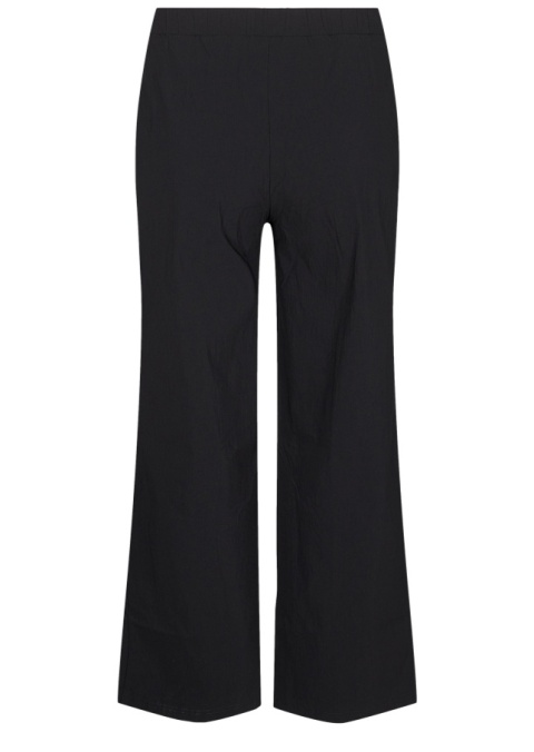 ZIZZI STYLOWE CZARNE SZEROKIE SPODNIE GUMKA 812O