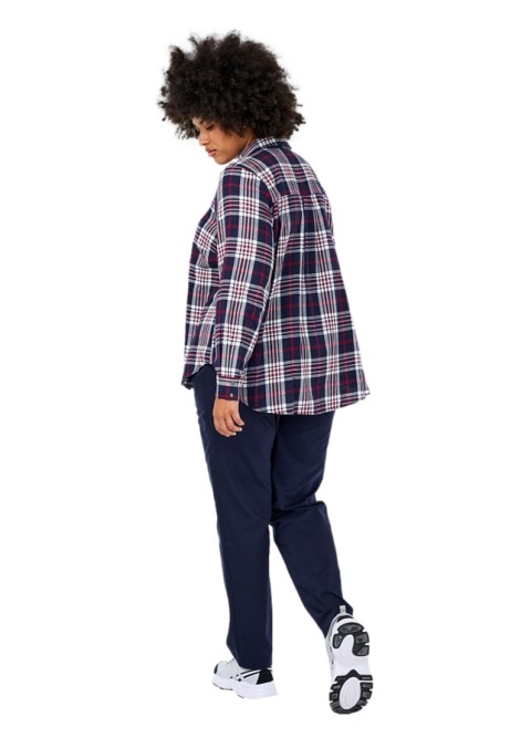 ZIZZI ELEGANCKIE GRANATOWE SPODNIE PROSTA NOGAWKA 286A