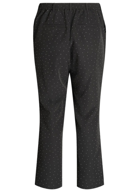 ZIZZI FANTASTYCZNE CZARNE PROSTE SPODNIE CYRKONIE 521BW