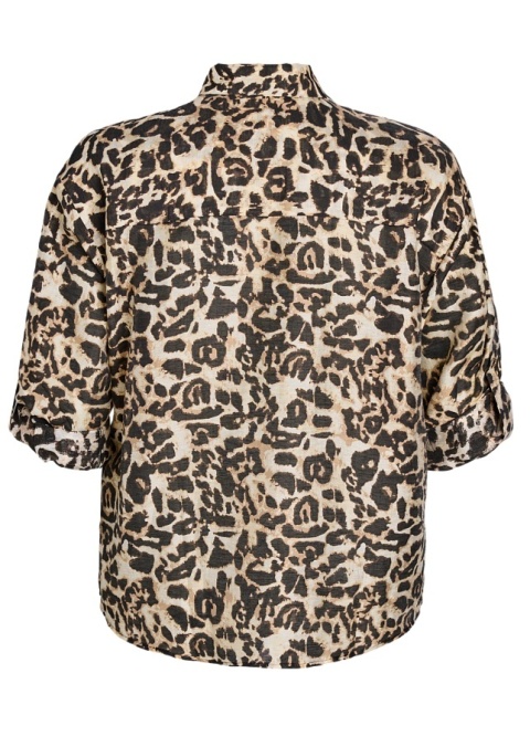 ZIZZI ORYGINALNA BEŻOWA KOSZULA NADRUK PANTERKA 434A