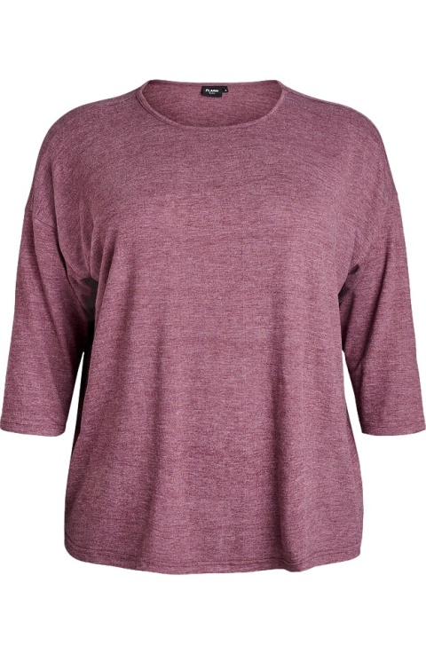 ZIZZI BORDOWA WYGODNA BLUZKA 066A