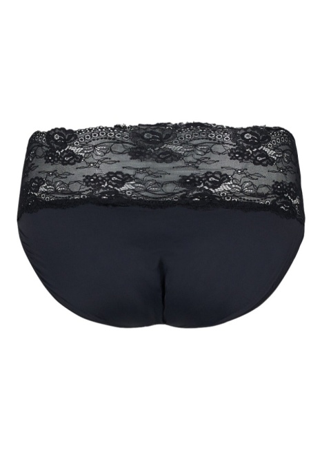 ZIZZI CZARNE MAJTKI WYSOKI STAN KORONKA 2PACK 123B