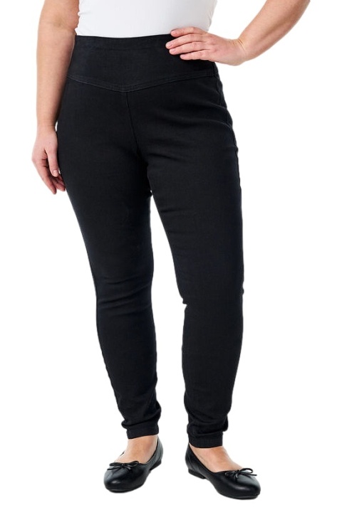 ZIZZI CZARNE SPODNIE JEGGINSY WYSOKI STAN 000B