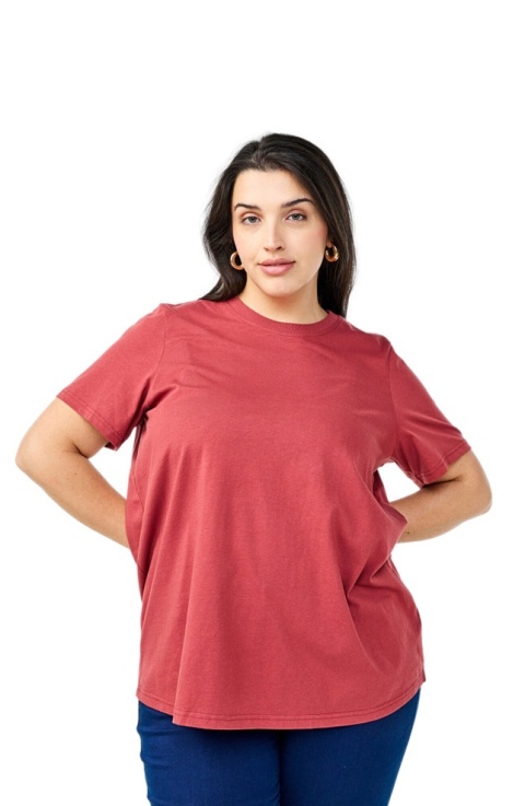 ZIZZI CZERWONY T-SHIRT BAWEŁNA 264A