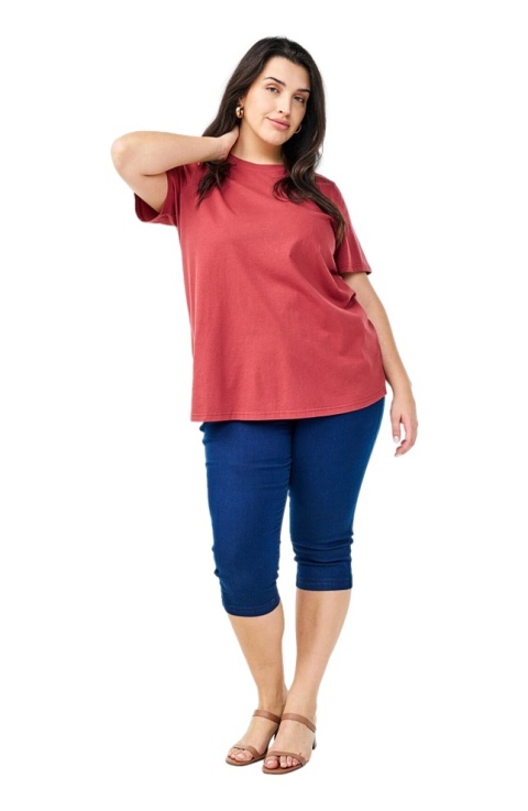 ZIZZI CZERWONY T-SHIRT BAWEŁNA 264A