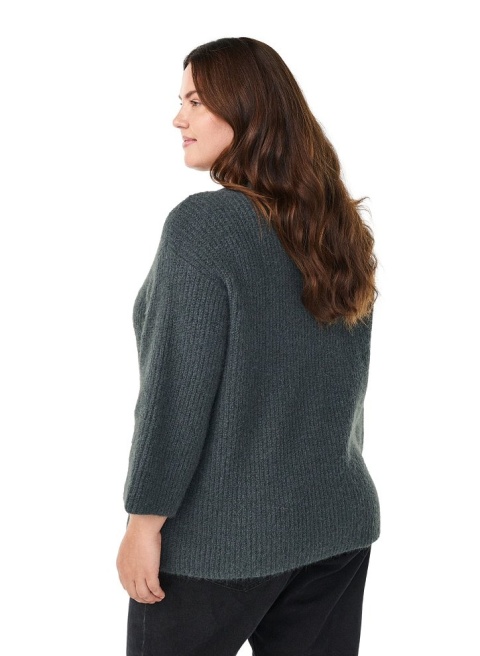 ZIZZI ELEGANCKI ZIELONY KARDIGAN SWETER DZIANINA 510C