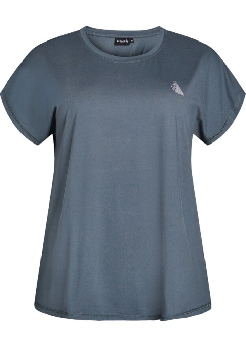 ZIZZI ZIELONY WYGODNY SPORTOWY T-SHIRT 054G