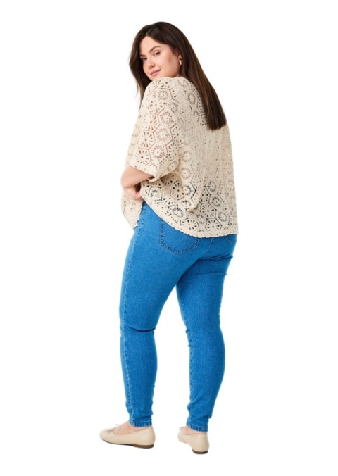 ZIZZI NIEBIESKIE SPODNIE JEGGINSY WYSOKI STAN 000BW