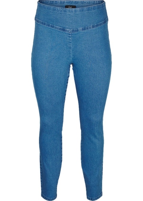 ZIZZI NIEBIESKIE SPODNIE JEGGINSY WYSOKI STAN 000BW