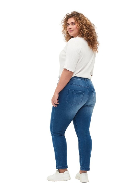 ZIZZI SPODNIE JEANSY NIEBIESKI SLIM FIT 305A N78