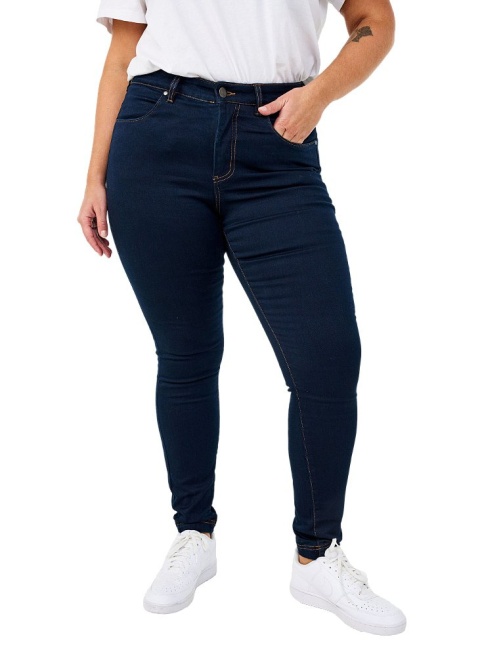 ZIZZI SPODNIE JEANSY SLIM RURKI GRANATOWE N78 TOBACCO 305L