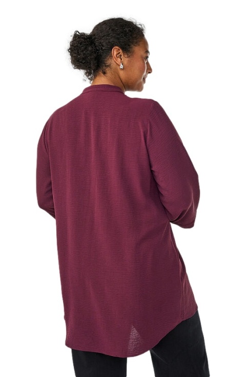 ZIZZI BORDOWA KOSZULA TUNIKA BAWEŁNA 054B