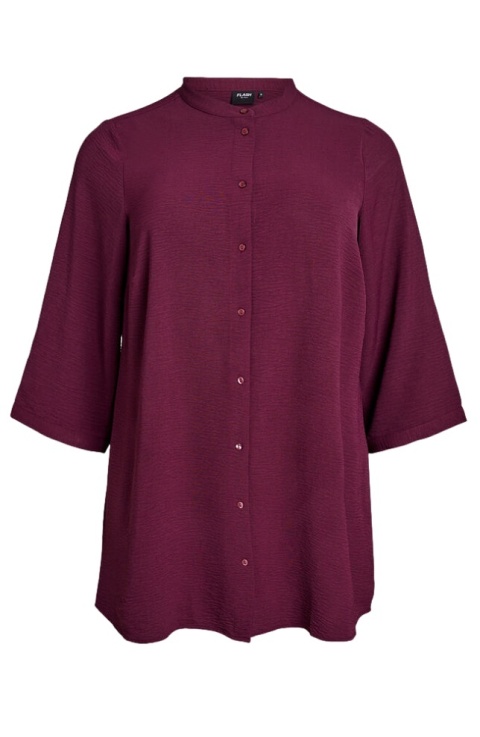 ZIZZI BORDOWA KOSZULA TUNIKA BAWEŁNA 054B